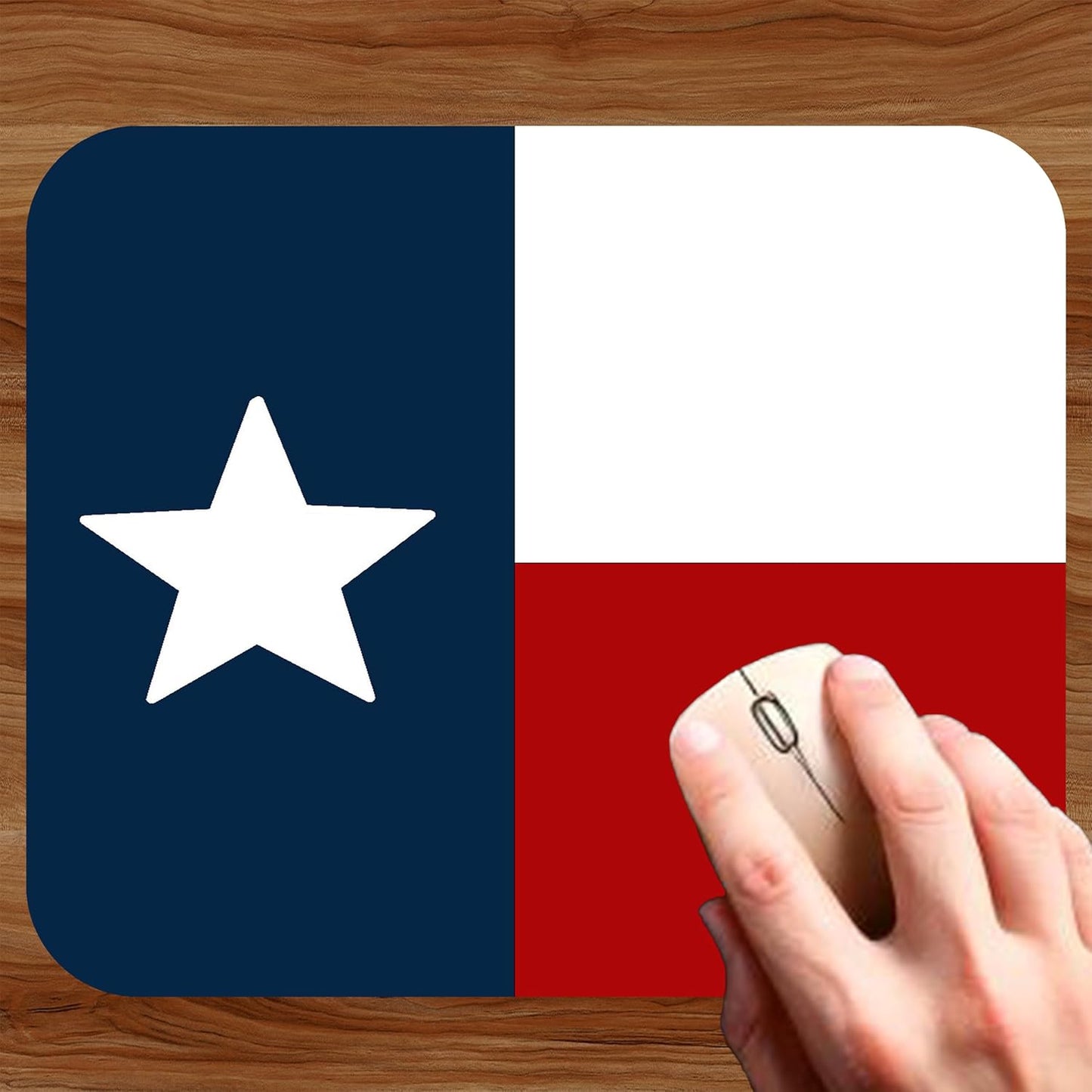 Texas State Flag Mouse Pad Mat Mousepad for Desk Computer Laptop PC Gaming Home or Office Gift for Texan TX (Texas MP56)