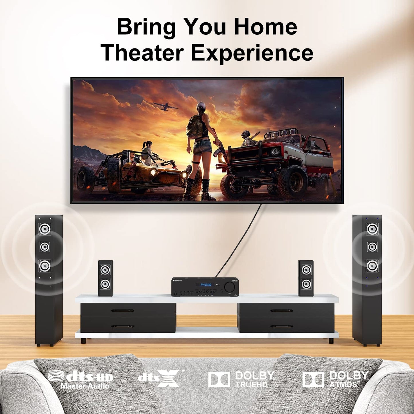 EMK 24K Gold-Plated Optical Audio Cable [1.5ft/0.5M] - Digital Toslink SPDIF Cable Compatible with Soundbar to TV, Home Theater - High-Speed Fiber Optic Cable (Silver)