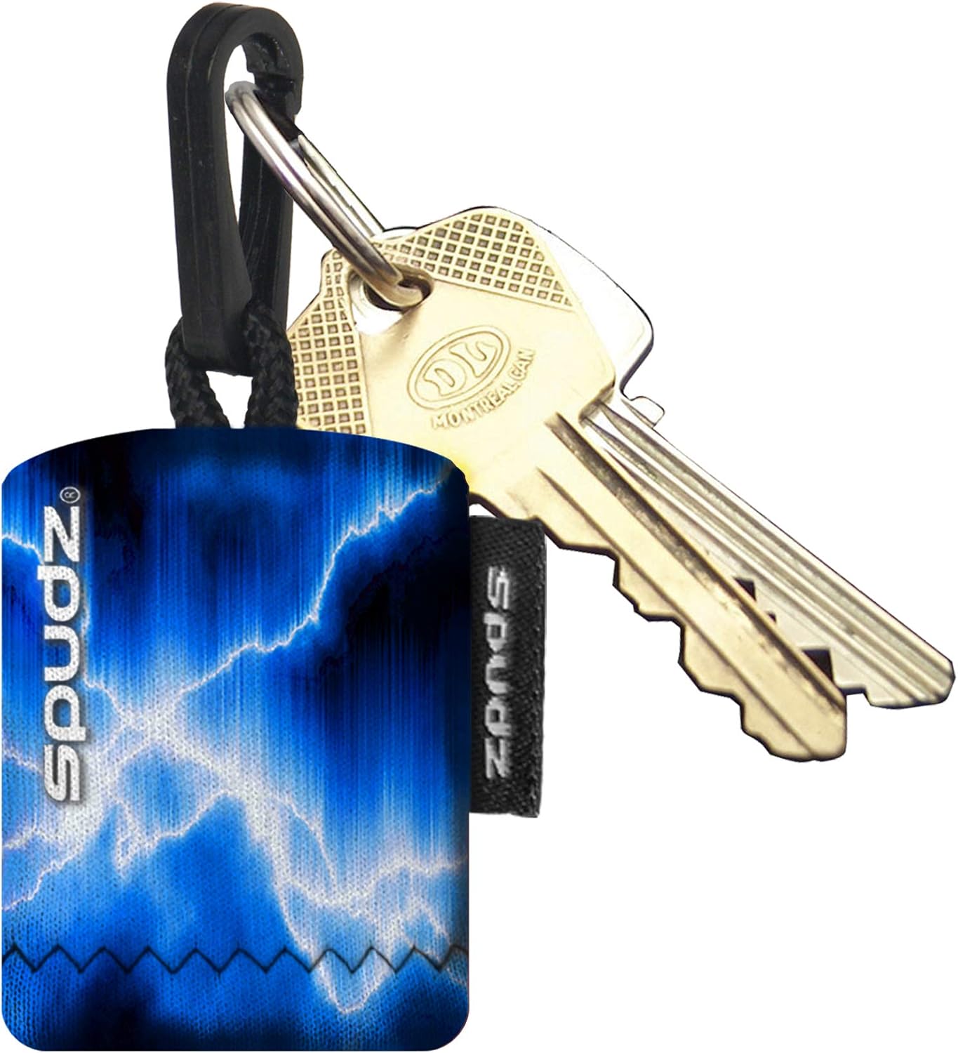 SPUDZ Classic Microfiber Lens Cleaner – Clip-On Pouch, Washable – for Binoculars, Scopes, Glasses, Screens | Alpine Mountain Camo, 6 x 6 Inch