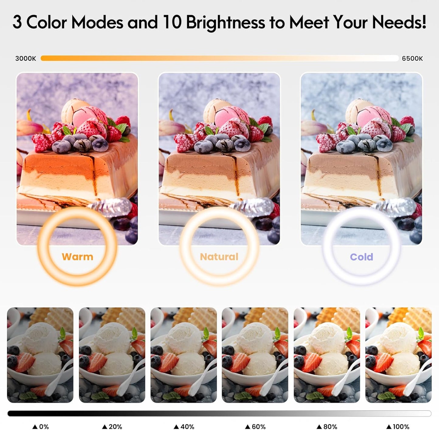 Overhead Camera Mount with Ring Light Phone Holder,10" LED Ring Light for Desk with Stand and Remote for iPhone,Phone Tripod with Light for Video Recording TikTok Live Stream Cooking Kitchen Vlogging