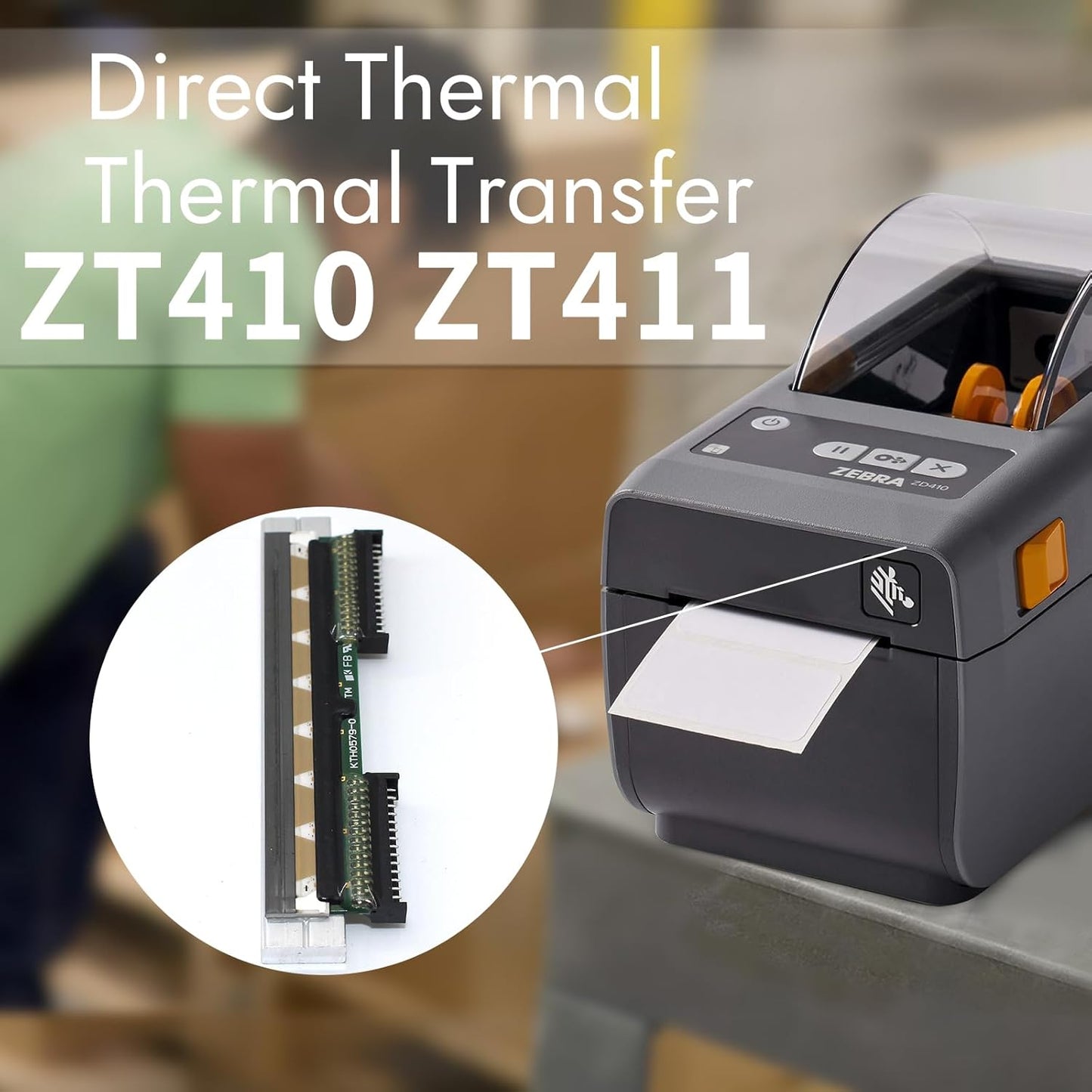 P1079903-010 New Printhead for Zebra ZD410 ZD411 ZD411d ZD411t Thermal Mobile Printer 203dpi Genuine