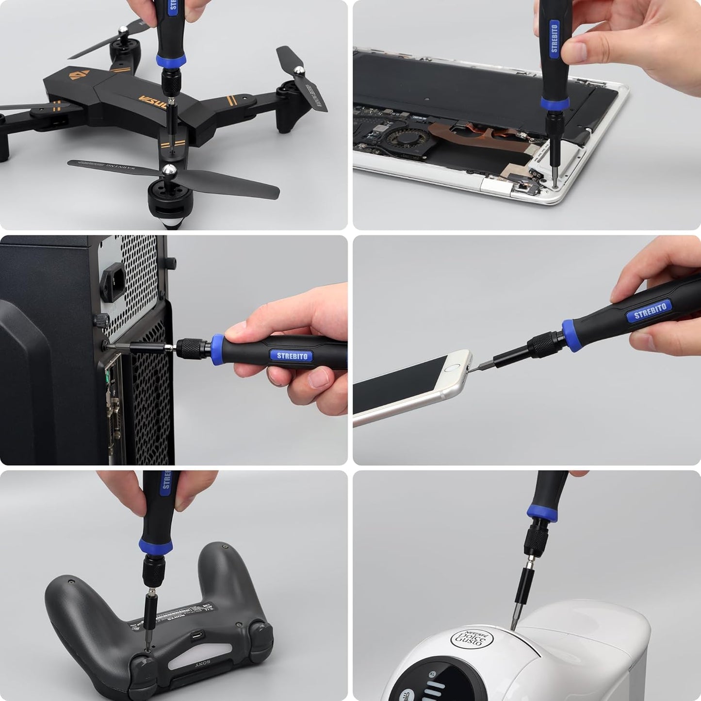 STREBITO Precision Screwdriver Set 153 in 1 Small Magnetic Screwdriver Set with Case, Electronic Repair Tool Kit for Computer, Laptop, iPhone, Macbook, PC, PS5, Xbox Controller, RC, Jewelers, Glasses