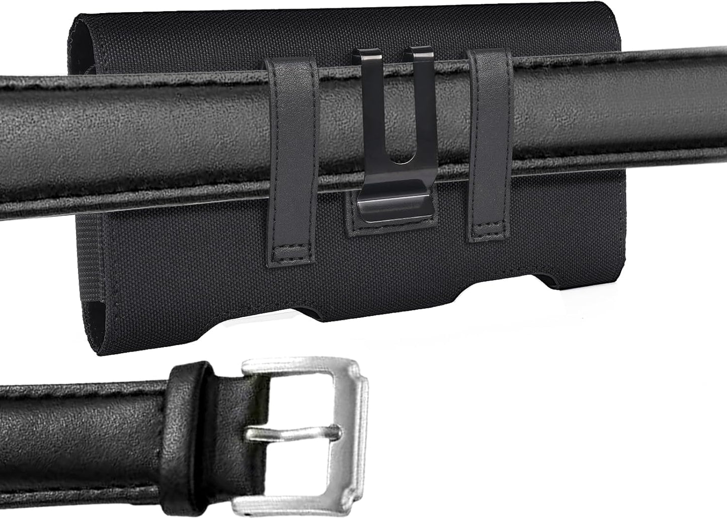 BECPLT Compatible with iPhone 13 Mini 12 Mini SE2 8 7 6 6s Holster Case, Nylon Holster Belt Case with Clip/Loops Belt Pouch Holder for iPhone SE 2022 8 7 6 6s Galaxy S7 - Built in ID Card Slot