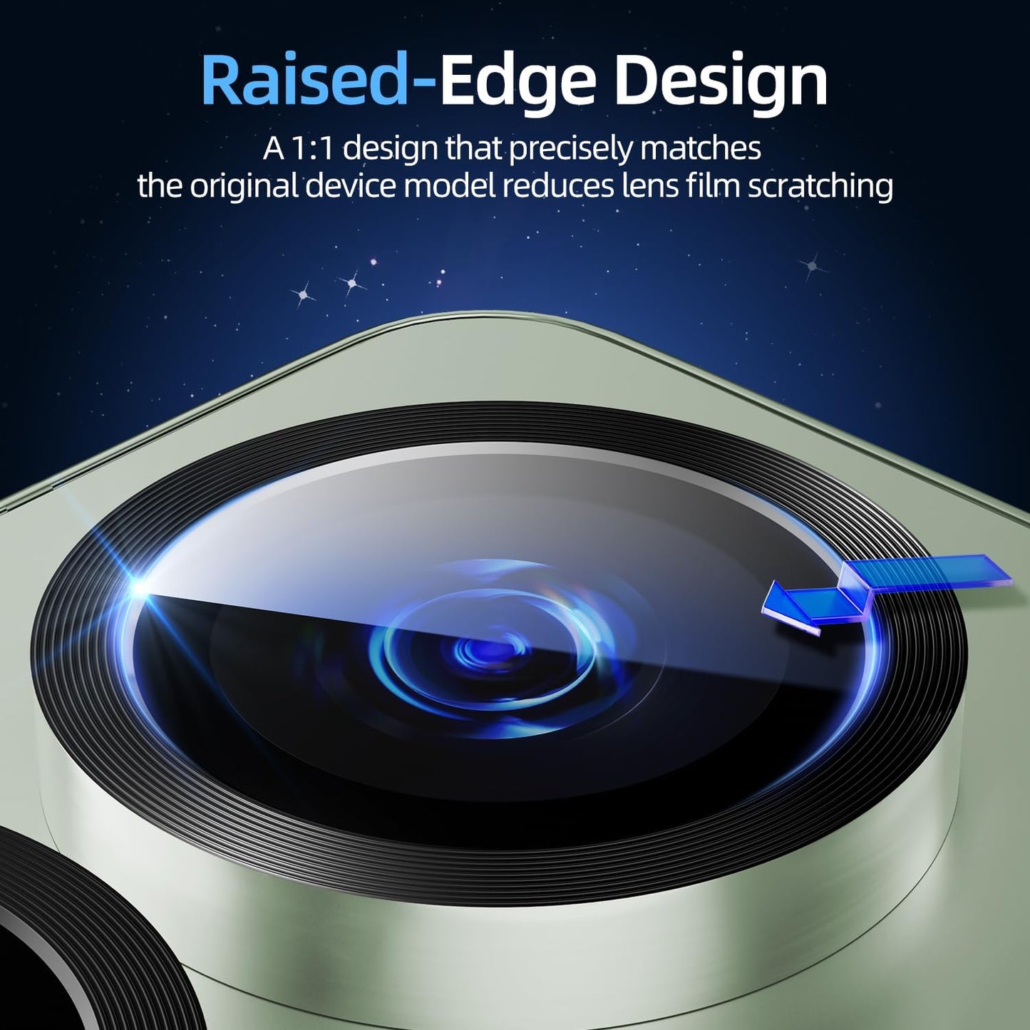 X-it Camera Lens Protector for Samsung S25 Plus, 9H Tempered Glass, Independent Metal Aluminum Edge Original Protection Design, Suitable for Phone Case, Anti-scratch, Anti-reflective,Mint