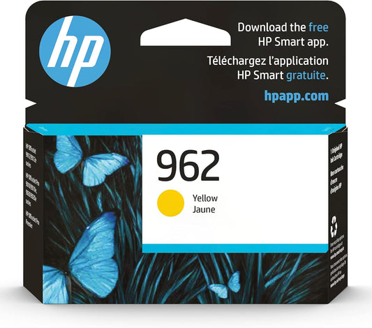 HP 962 Yellow Ink Cartridge | Works with HP OfficeJet 9010 Series, HP OfficeJet Pro 9010, 9020 Series | Eligible for Instant Ink | 3HZ98AN