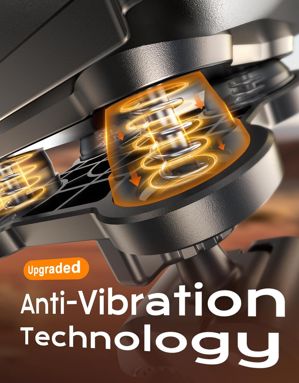 Bike Phone Holder [Upgrade Vibration Dampened], Super Stable Motorcycle Phone Mount, 360° Rotation & Quick Lock Phone Holder for Bike Compatible with iPhone 16/15/14, Galaxy, 4.7-6.8” Phones