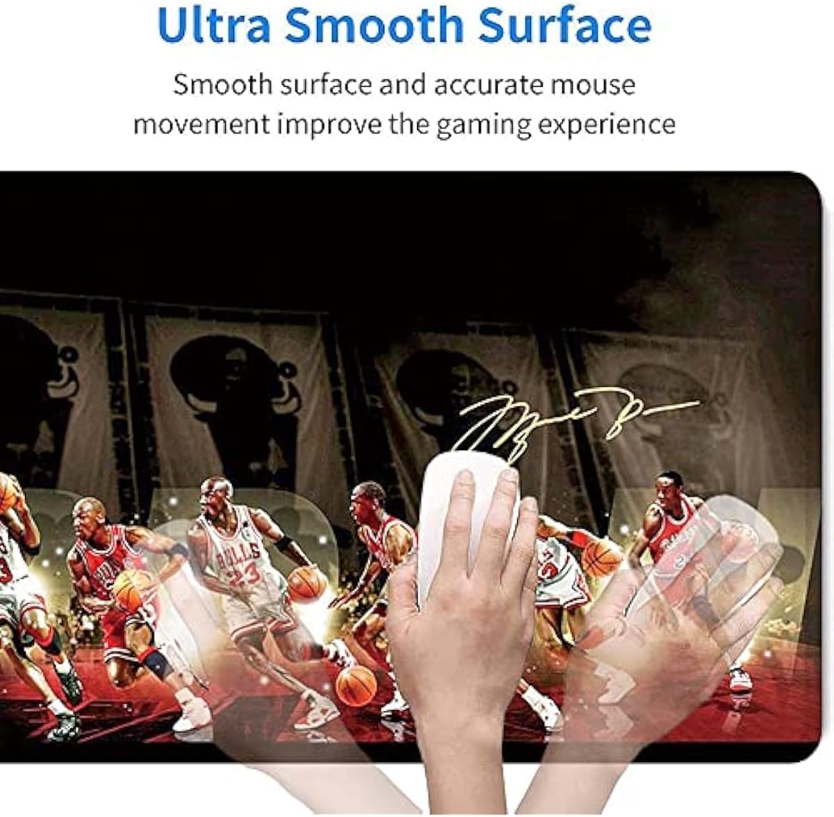 RTGGSEL 31.5x11.8 Inch Non-Slip Long Extended Large Gaming Mouse Pad with Stitched Edges XL Laptops Keyboard Mouse Mat(MJ)