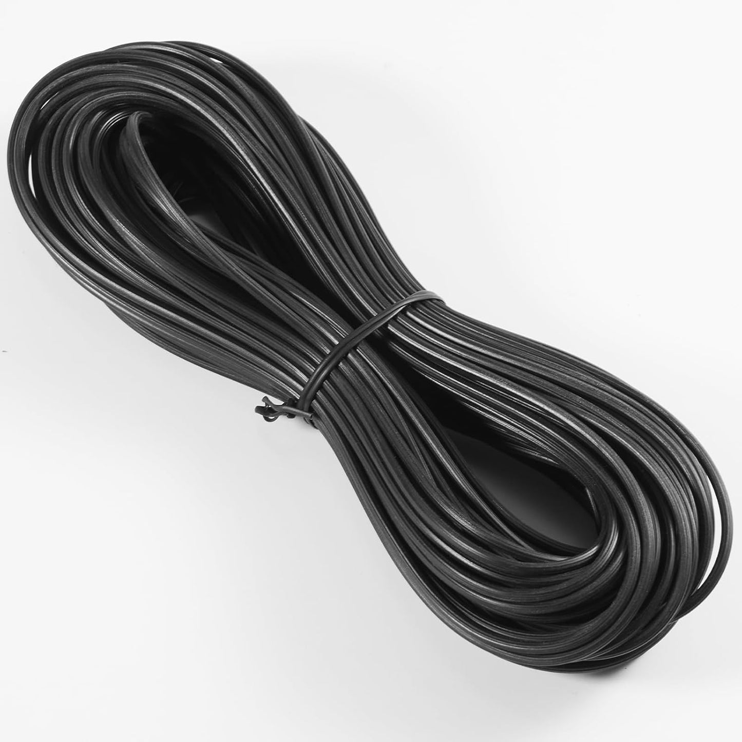 FLYZZZ Screen Spline 0.170" x 25' Spline for Window Screen Door Repair, Round，Black，Suitable for Regular Groove Width 0.173''-0.185''