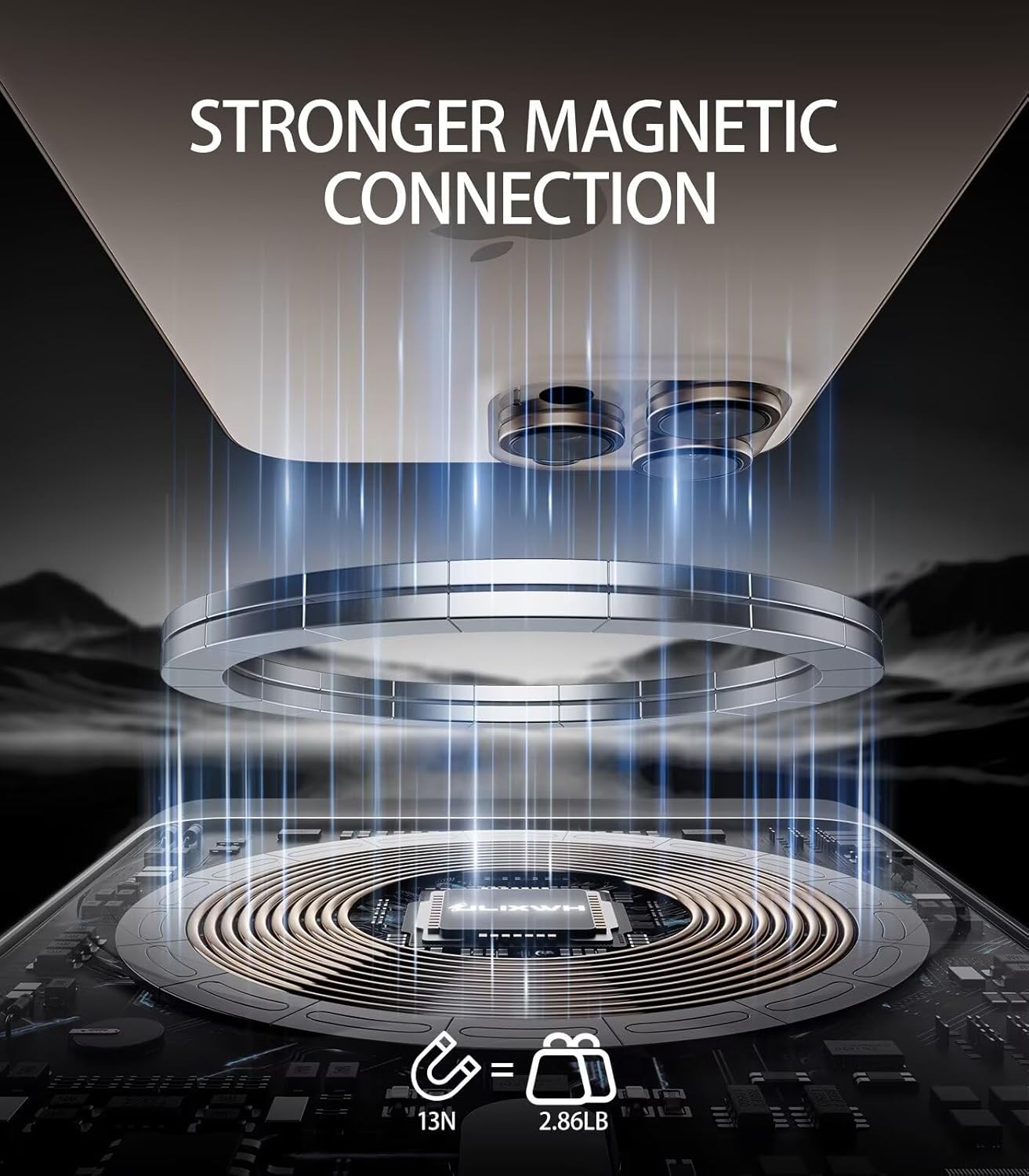 [0.3" Ultra Slim] [Alloy-Made] Magsafe Portable Charger for iPhone, 2025 Upgrade 5000mAh Fast Charging Magnetic Power Bank, Wireless Battery Pack for iPhone 16 15 Pro Max 14 13 12, Desert Gold