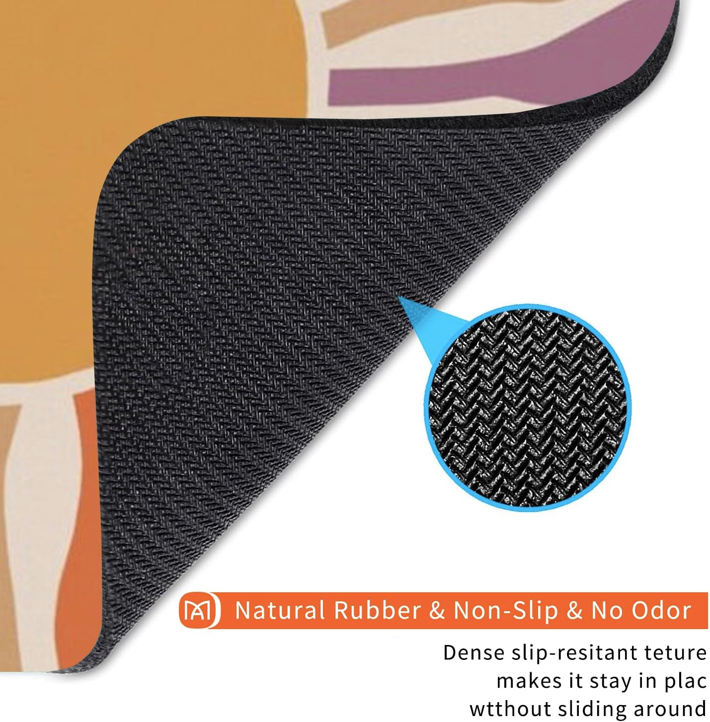 Square Mouse Pad Retro Sun,Personalized Premium-Textured Custom Mouse Mat Design,Washable Mousepad Cloth,Non-Slip Rubber Base Computer Mouse Pads for Wireless Mouse