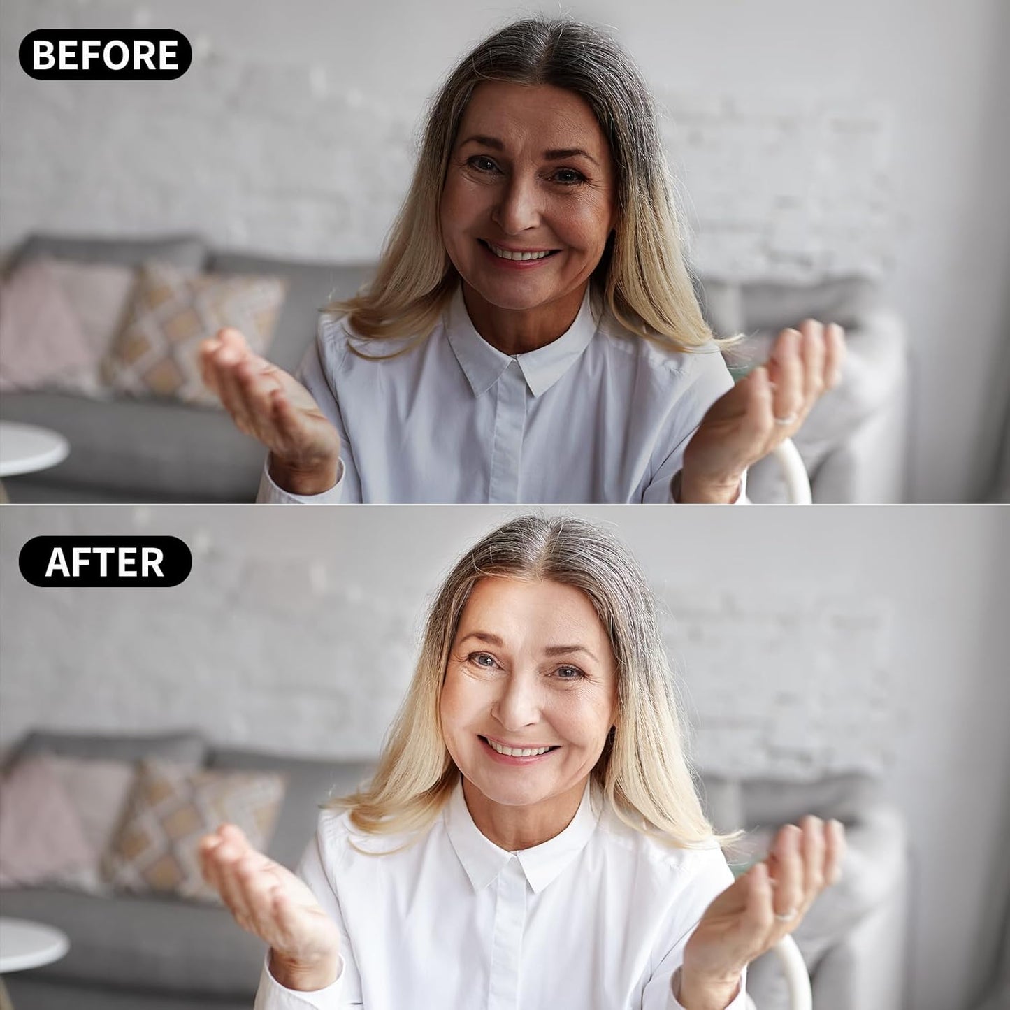 2Pack Video Conference Lighting, Zoom Lighting for Computer with Clamp, 30 Light Modes, Eye Caring Swing Arm Desk Light with Memory & Timing Func for Home Office, Video Call, Video Conferencing