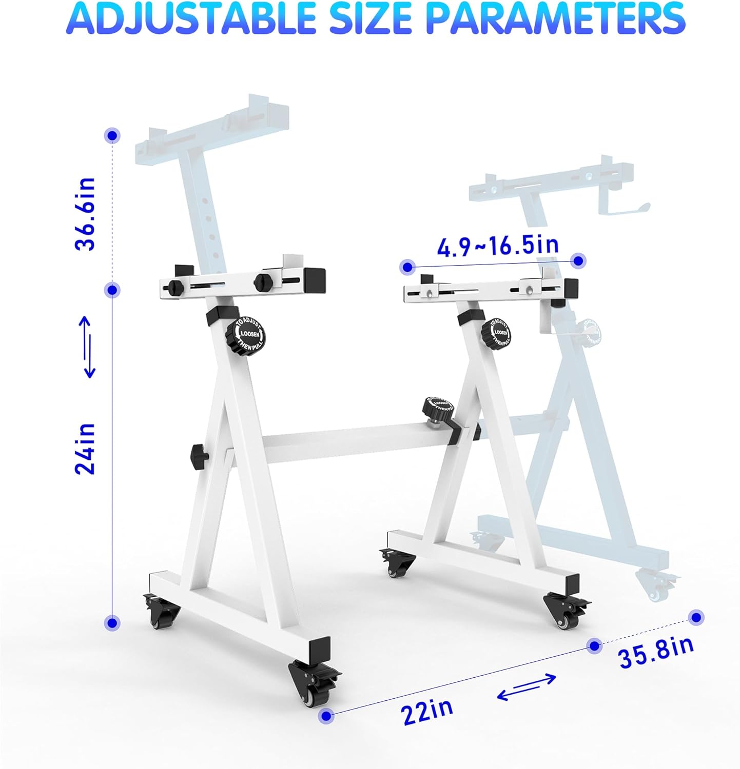Universal Z-style Heavy-Duty Piano Keyboard Stand - Adjustable and Portable for 61/88 Keys (White)
