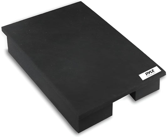 Pyle Sound Dampening Speaker Riser Foam - Audio Acoustic Noise Isolation Platform Pads Recoil Stabilizer w/ Rubber Base Pad For Studio Monitor, Subwoofer, Loud Speakers - PSI21 (22.3 x 15 x 3 Inch)