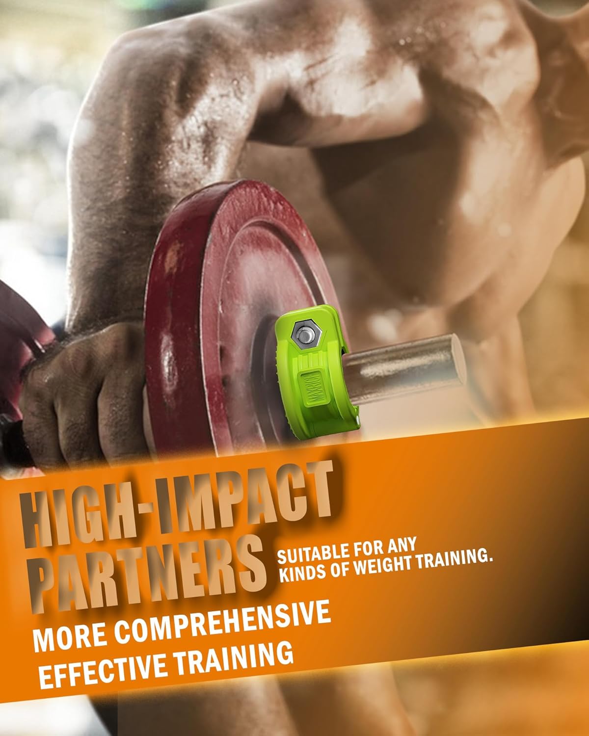 MAXRICH Barbell Clamp 1 inch Multiple Sizes & Adjustable Weight Clips for Quick Release Barbell Collars