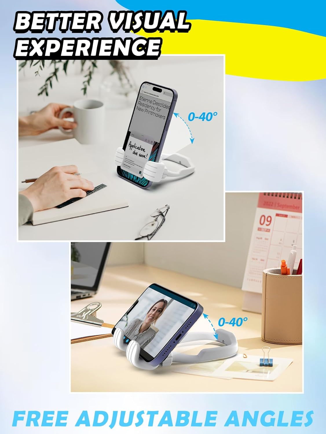 Graduation Gifts for Boys Girls Him Her: Thumbs Up Lazy Phone Stand Holder Gifts for Kids Teens Adults Men Women Teenage Wife Mom Husband Dad Father Mother Birthday Funny Gadgets Stuff