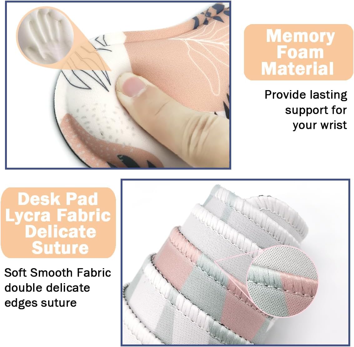 Large Mouse Pad Set,Extended Gaming Mouse Pad + Keyboard Wrist Rest Support - Minimalist