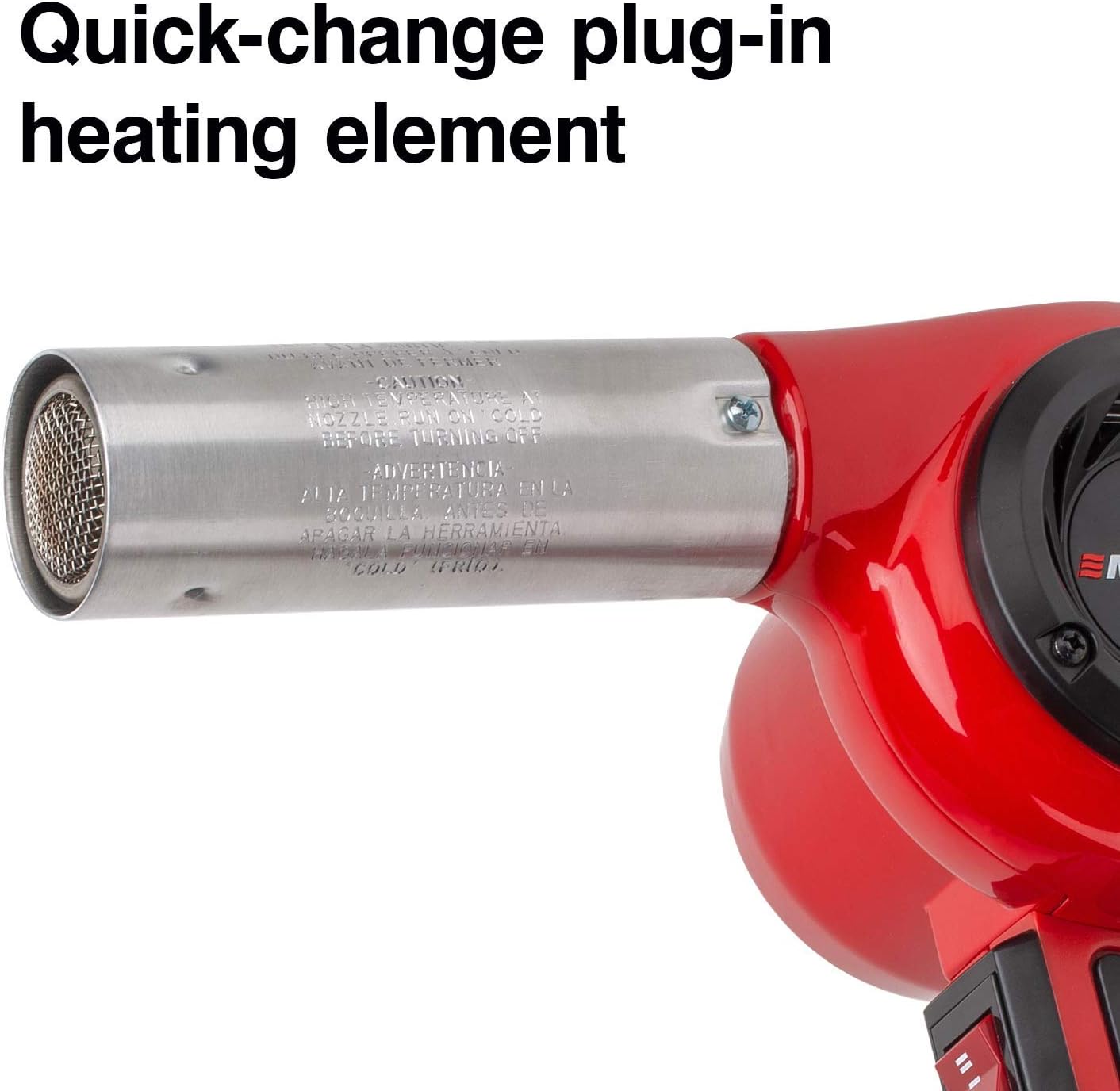 Master Appliance VT-751D Industrial Heat Gun, Quick Change Plug-In Heating Element, Variable Temperature Heat Gun, 130F to 1200F, 120V, 1740W, 14.5 Amps, Assembled In USA - USA Company