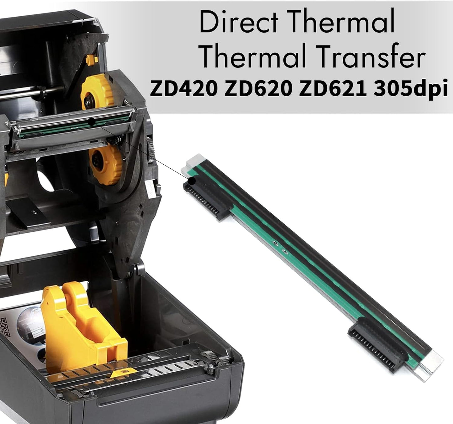 P1080383-227 New Printhead for Zebra ZD420 ZD620 ZD621 T-Series Thermal Mobile Label Printer 300dpi Genuine