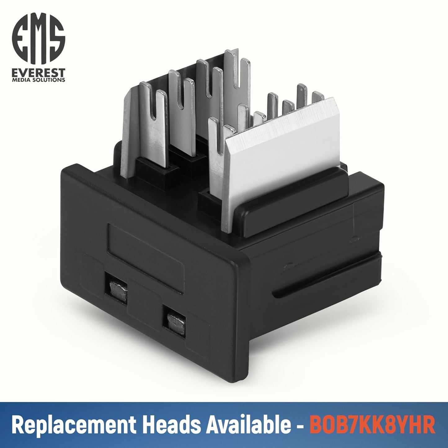 Everest easyJACK - 90° Angled Speed Termination Keystone Tool Set - with 20-Pack of RJ45 Cat6 Keystone Jacks in Blue (Slim Profile Design) - Time Saver Network Punch Down Tool Cat6