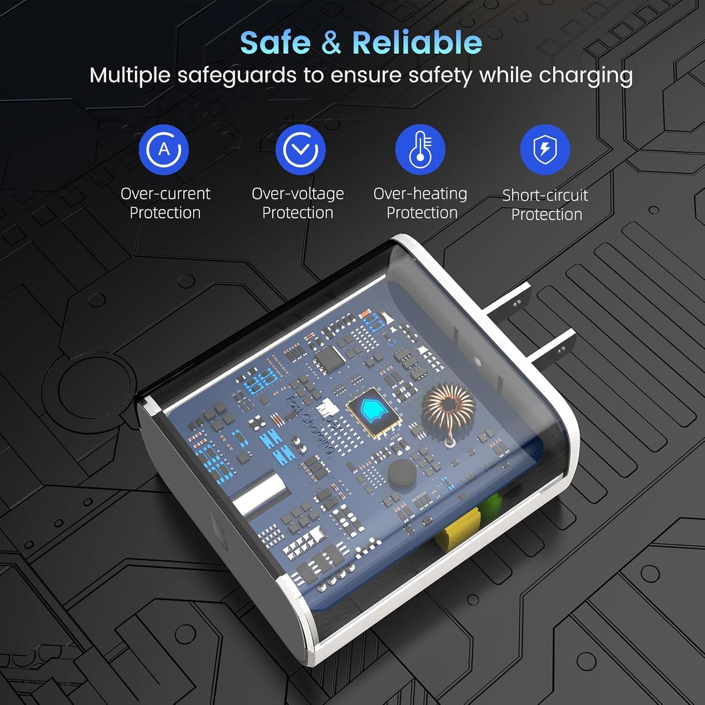 45W Super Fast Charger Type C, [2 Pack] 45 Watt USB-C Charger PD/PPS Wall Charging Block for Samsung Galaxy S25 Ultra/S24/S23 Ultra/S23+/S22 Ultra/S22+/S20 Ultra, Tab S8(White, with 2X 6.6ft Cable)