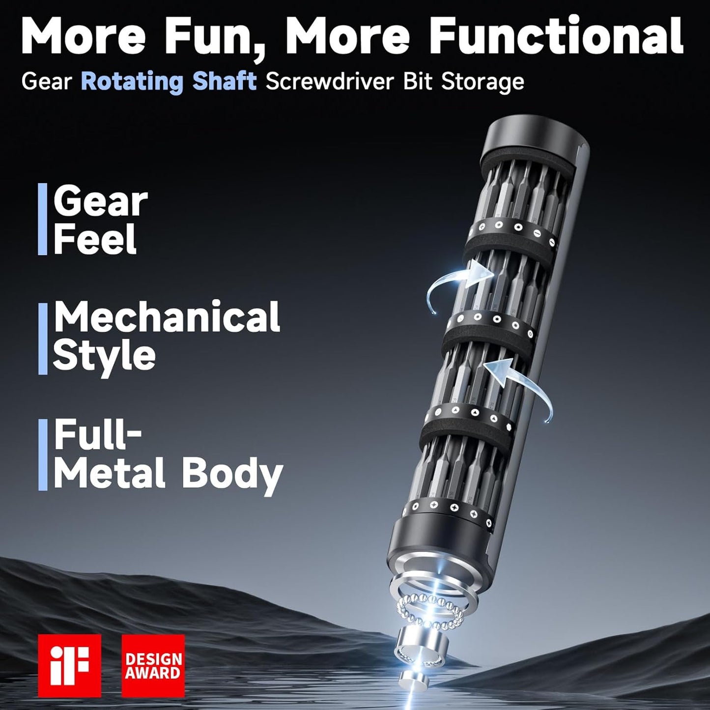 65-IN-1 Mini Electric Screwdriver Cordless, Precision Screwdriver Magnetic Bits Set with Case, 3 Torques Settings, LED lights, Portable Repair Tool Kit for Electronics Phone Watch