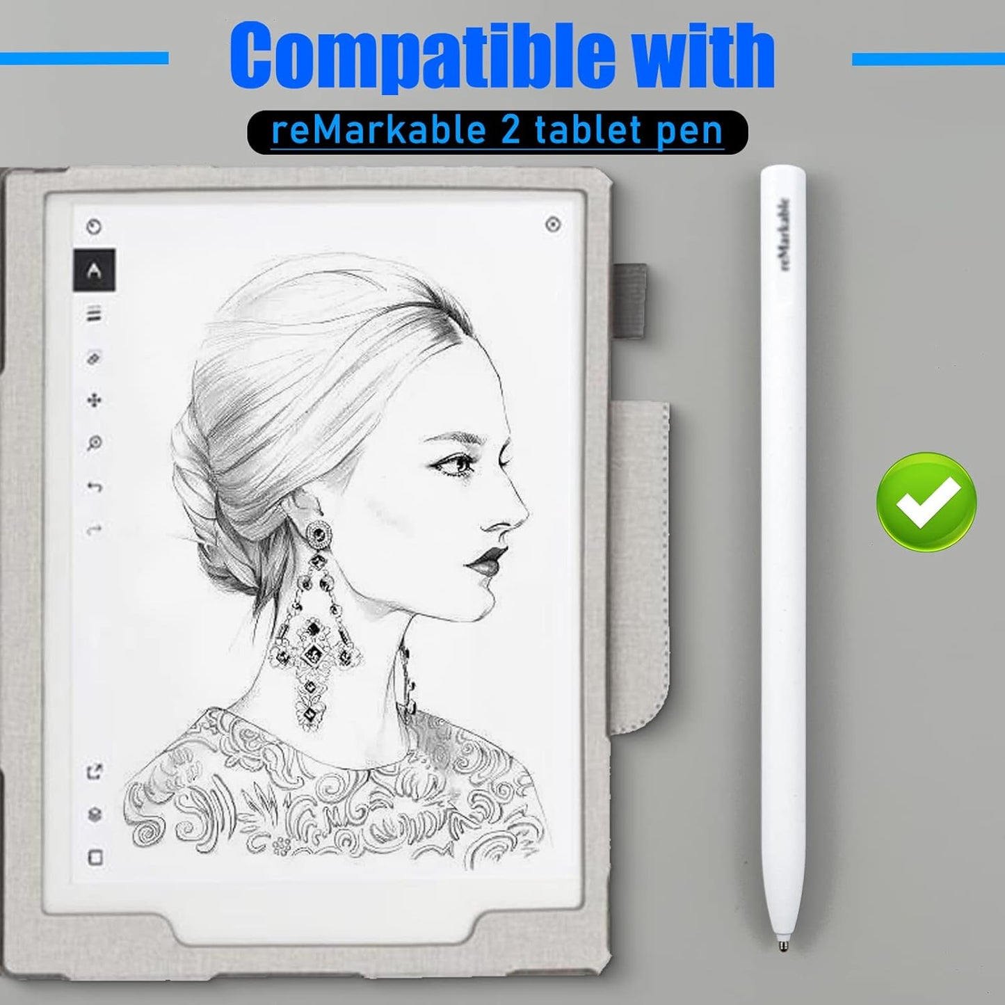 REEYEAR No Worn Out Titanium Alloy Replacement Maker Tips fits for Remarkable 2 Maker Stylus Pen, Ballpoint Smooth Note Taking Fine Backup Nibs,2 Pcs