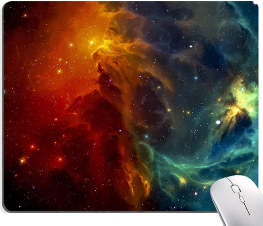 IMAYONDIA Square Galaxy Mouse Mat: Waterproof, Non-Slip, Cool Laptop & Computer Mouse Pad