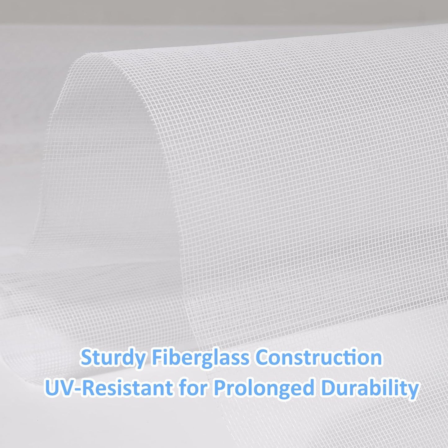 40"x118" Window Screen Mesh, Fiberglass Window Screen, Screen Door Mesh, Windows Screens and Screen Door Replacement, Patio Screen Mesh- White