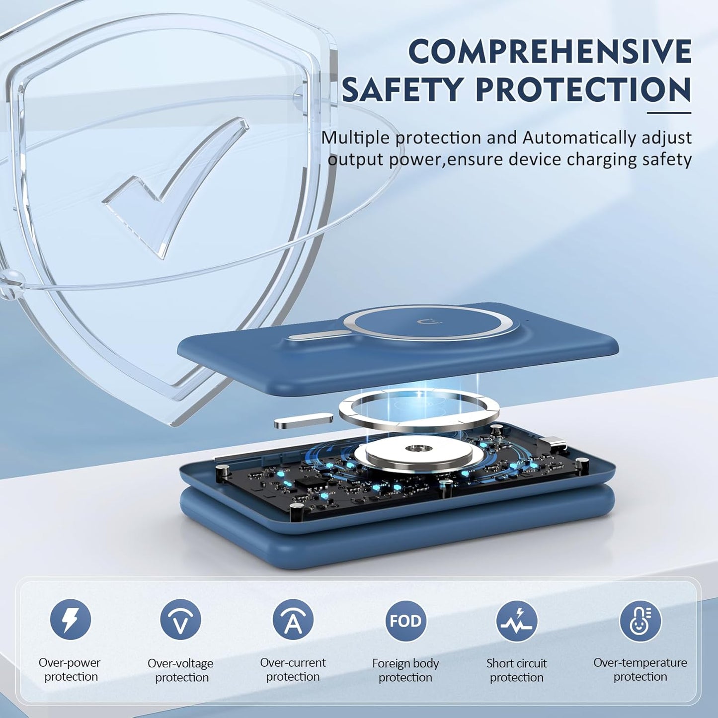 Wireless Charger iPhone - 3 in 1 Charging Station for Apple Devices for iPhone 16 15 14 13 12 Pro Max Plus - Foldable Magnetic Charging Pad for Apple Watch Series & Airpods Series