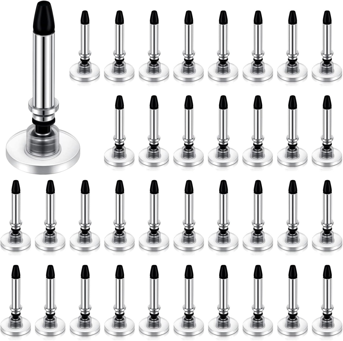 Yexiya 36 Pieces Stylus Pen Tips Replacement Tips Only High Precision Replaceable Stylus Pen Disc Tops Universal Round Shape Penpoint for Touch Screen Devices Daily Using Supplies