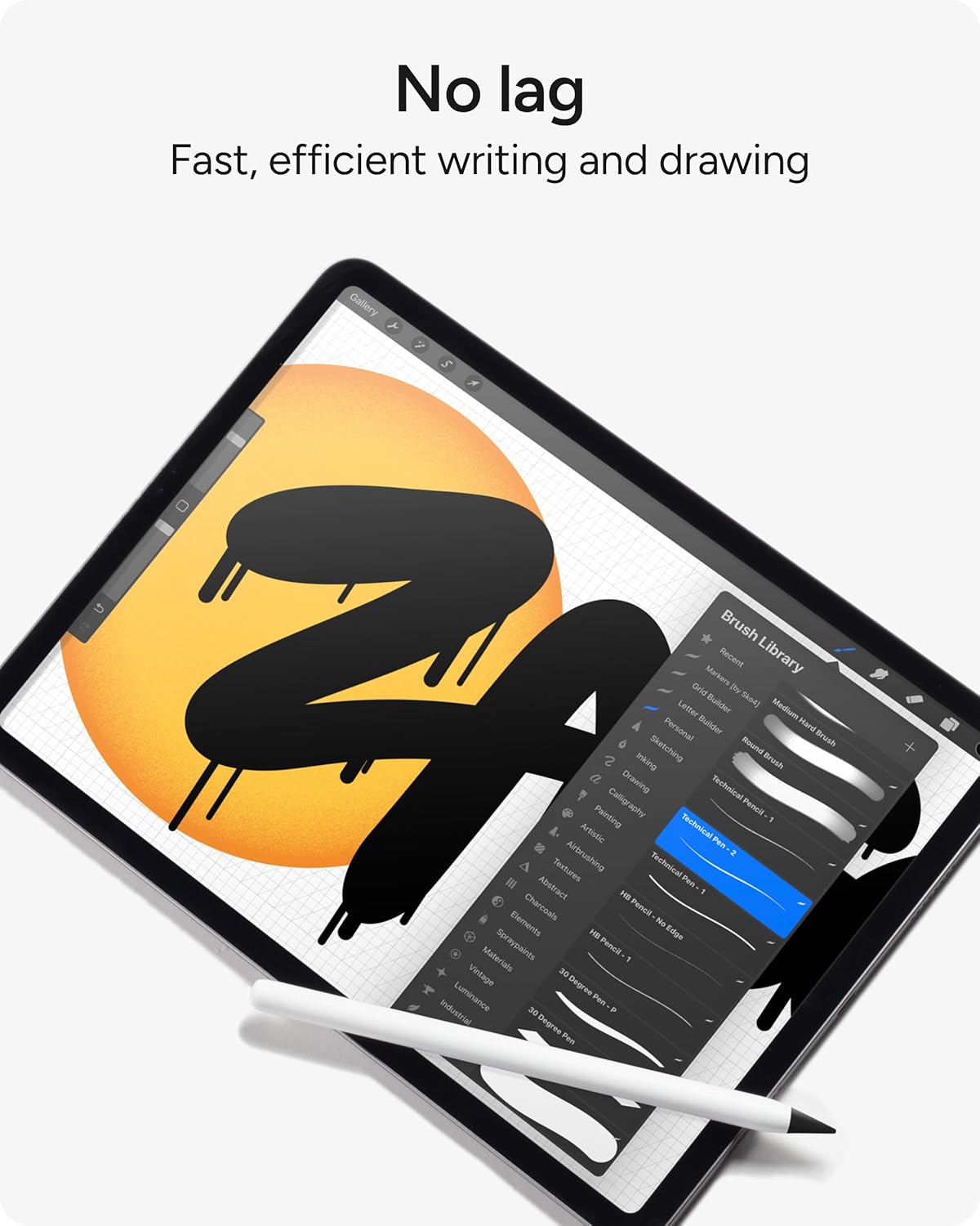 ZAGG Replacement Tips for Apple Pencil 1st Gen, 2nd Gen, & USB-C - Pack of 4, Smooth Writing, Perfect Friction, Black