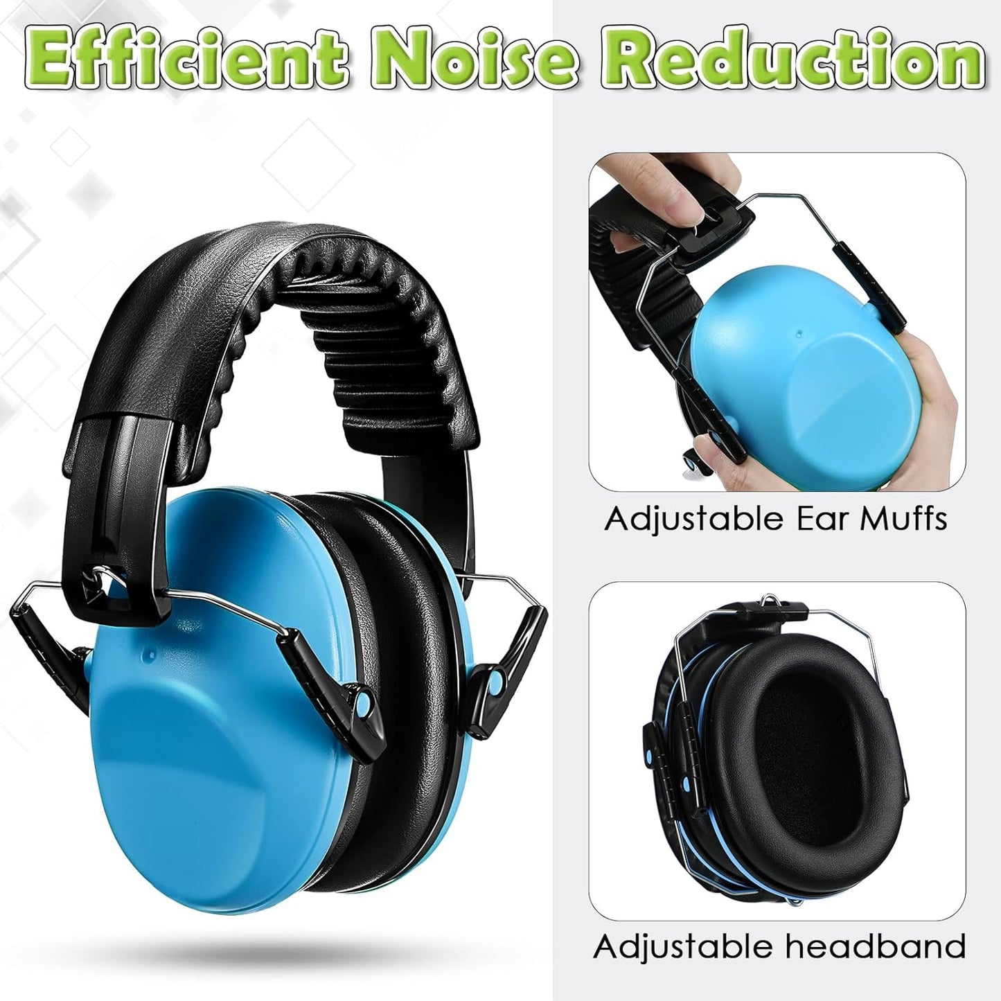 Xuhal 12 Pcs Kids noise reduction headphones Ear Protection Earmuffs for Kids Noise Reduction Ear Muffs for Children 27NRR(Stylish)