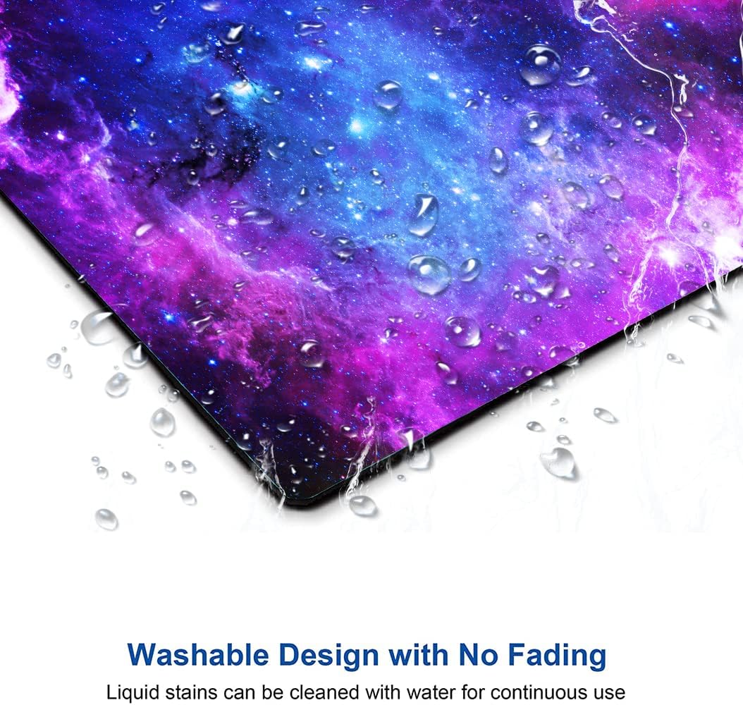 Mouse Pad, Square Anti-Slip Rubber Mousepad for Gaming Office Laptop Computer PC Men Women Kids, Cute Custom Pattern, Cool Galaxy Nebula