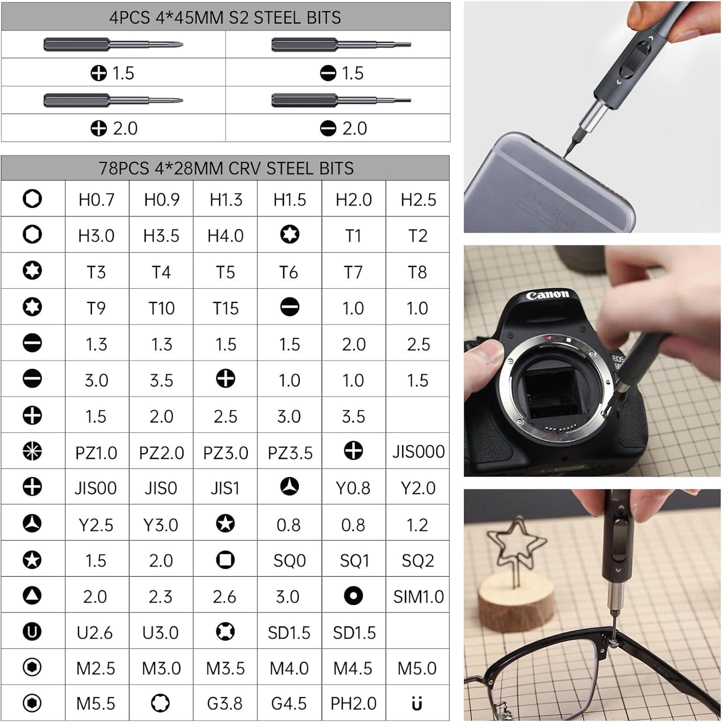 Metal Small Ratchet Screwdriver Set, JAKEMY Portable Ratcheting Screwdriver Kit with 90 Magnetic Bits and Opening Pry Tool for Laptop, Computer, MacBook, Phone, Watch, Console, Eye Glasses, DIY