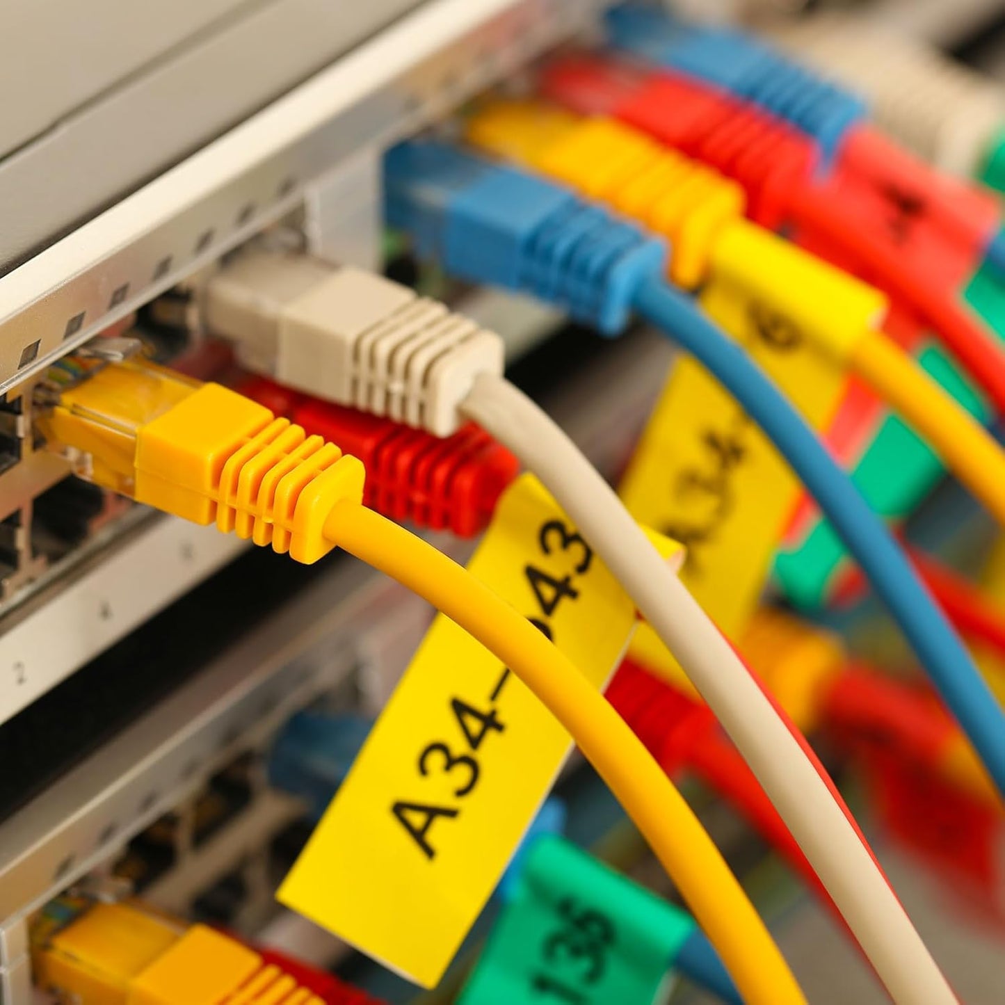 uxcell 300 Pcs Cable Labels, Waterproof Wire Cord Labels Tags, Cord Organizer Management Tags for Charger Cable Organizer Wire Markers Printer and Handwriting, Blue