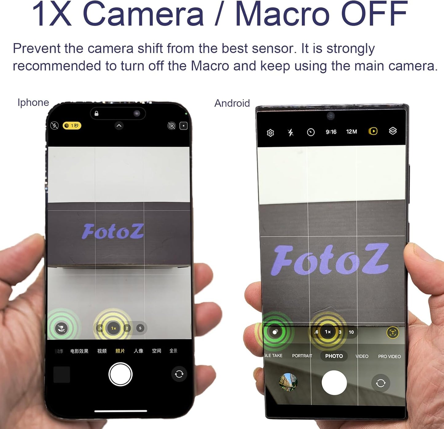 FotoZ 18mm Wide Angle Lens with 17mm Thread Lens Clip for iPhone & Samsung Galaxy and Most Smartphones, Compatible with SmallRig iPhone Samsung Smartphone Cage Case