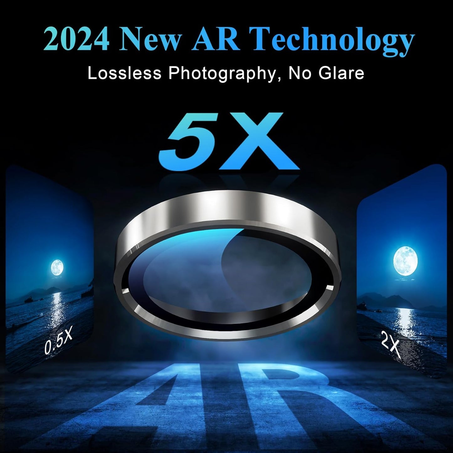 YWXTW Camera Lens Protector for iPhone 16 Pro/iPhone 16 Pro Max, [1 Step Installation Tray] Tempered Glass Screen Protector Metal Individual Camera Cover Accessories (Natural Titanium-2Pack)