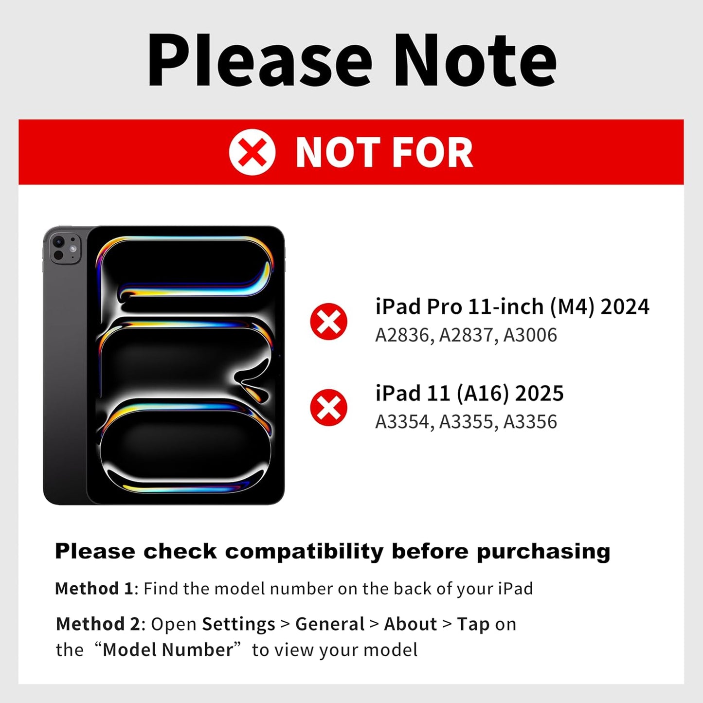 Keyboard Case for iPad Air 11 inch (M3 2025 / M2 2024), Magnetic Detachable Keyboard Case for iPad Pro 11 inch (4th/3rd/2nd/1st Gen) & iPad Air 5th/4th Gen with Backlit Keys, Trackpad (Black)