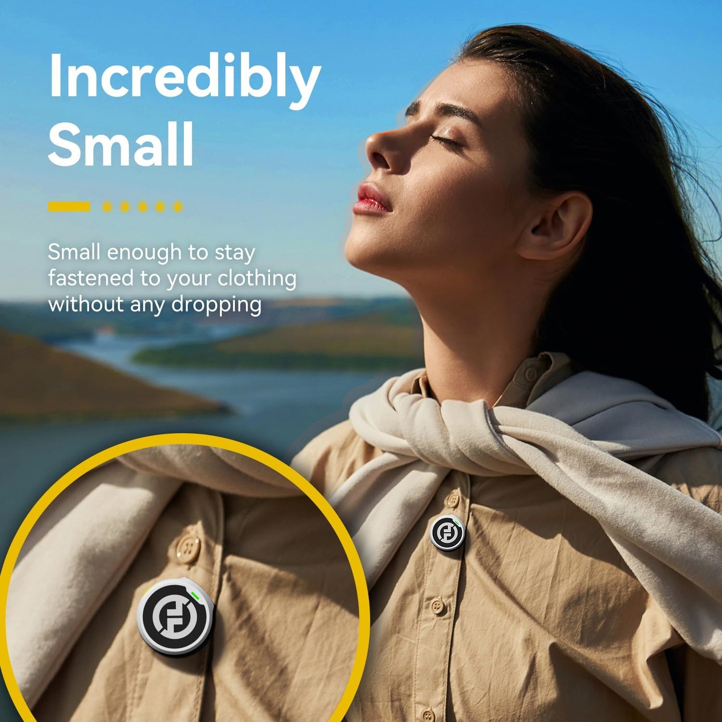 Hollyland Lark M2 Wireless Lavalier Microphone for iPhone/Android/Camera/PC/Laptop with Lightning/USB-C/Plug, 48KHz 24Bit, 1000ft Range, Noise Cancellation, 30H Battery for Video Recording, Streaming