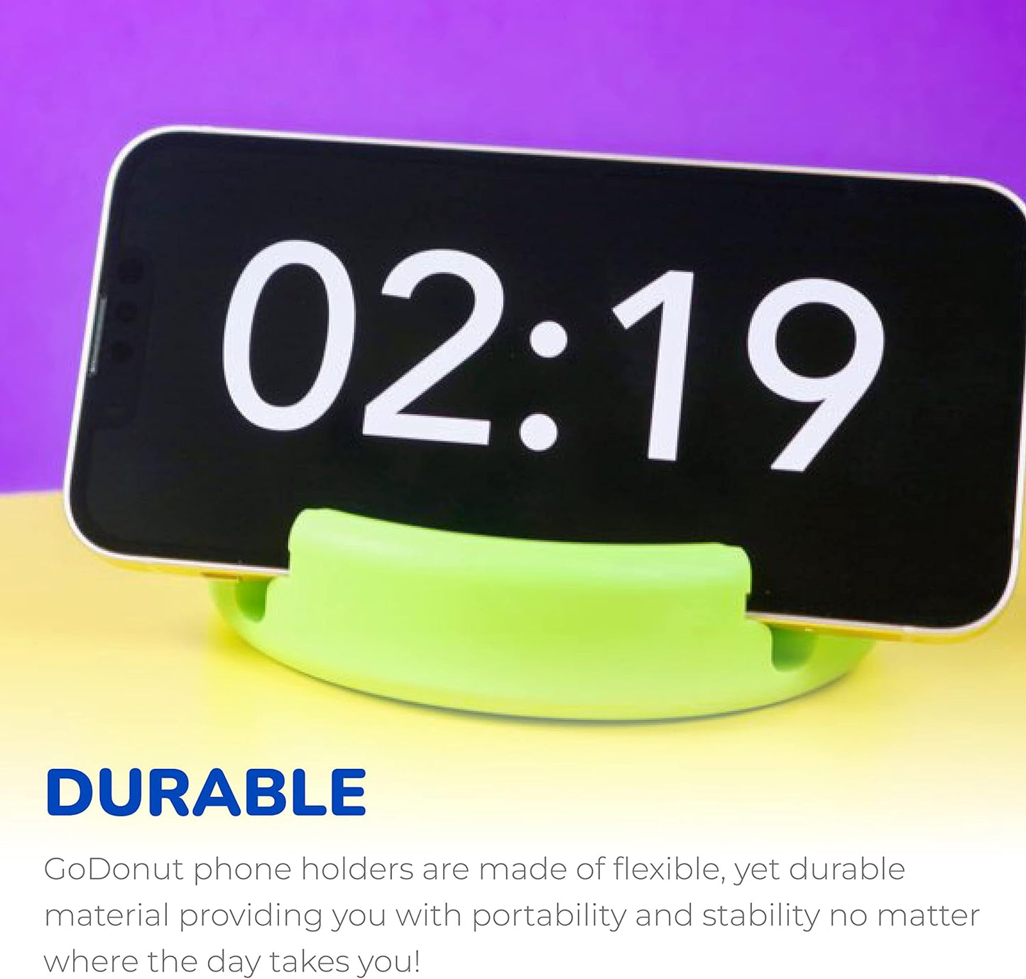 GoDonut – Phone Stand Original – Cell Phone Holder + Tablet Stand Desk Organizer – Compatible with Tablet, iPhone 16 15 14 Pro Max, Android & Most Smartphones - Hunter Green