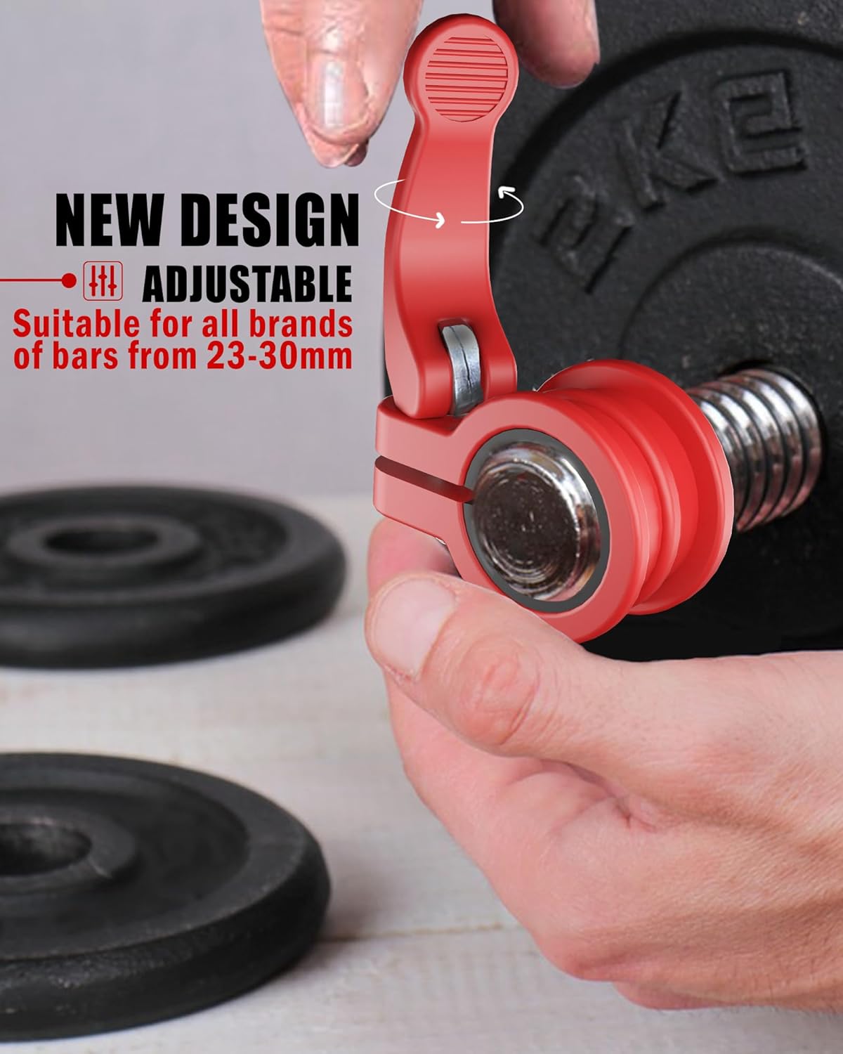 Mini Barbell Clips 1 inch I Multi-Size Adjustable Barbell Collar I 1 inch Barbell ClampsIQuick Release Weight Clips Pair of Locking for Dumbbell Bar