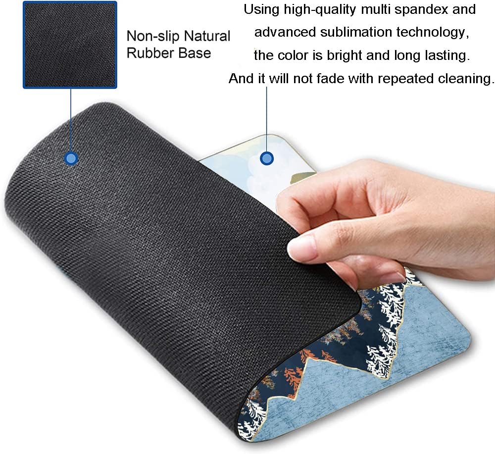 Mouse Pad, Premium-Textured Mouse Mat, Non-Slip Rubber Base Mousepad for Laptop, Computer & PC,9.5×7.9 in,Abstract Landscape