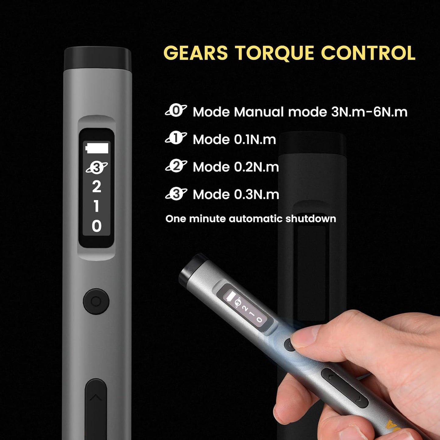 Mini Electric Screwdriver Set 3.7V, Precision Electric Screwdriver Cordless 80-in-1, 4 Torque Settings, 60 S2 Metal Bits, Magnetic Storage, Repair Tool for Electronics Watch Laptop Clocks Cameras