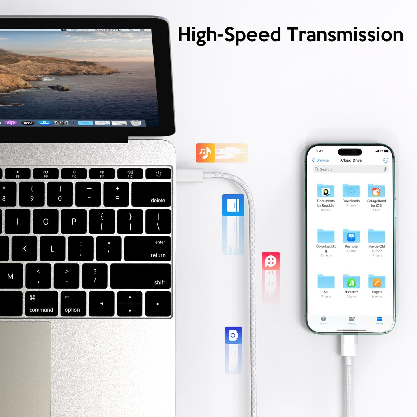 iPhone 16 15 Pro Charger Fast Charging,20W Fast USB C Charger Block 3Pack USBC Type C Fast Charging 6FT Woven Charge Cable for Apple iPhone16 Pro Max/16e/16 Pro/16 Plus/15/15 Pro Max/iPad Pro/AirPods