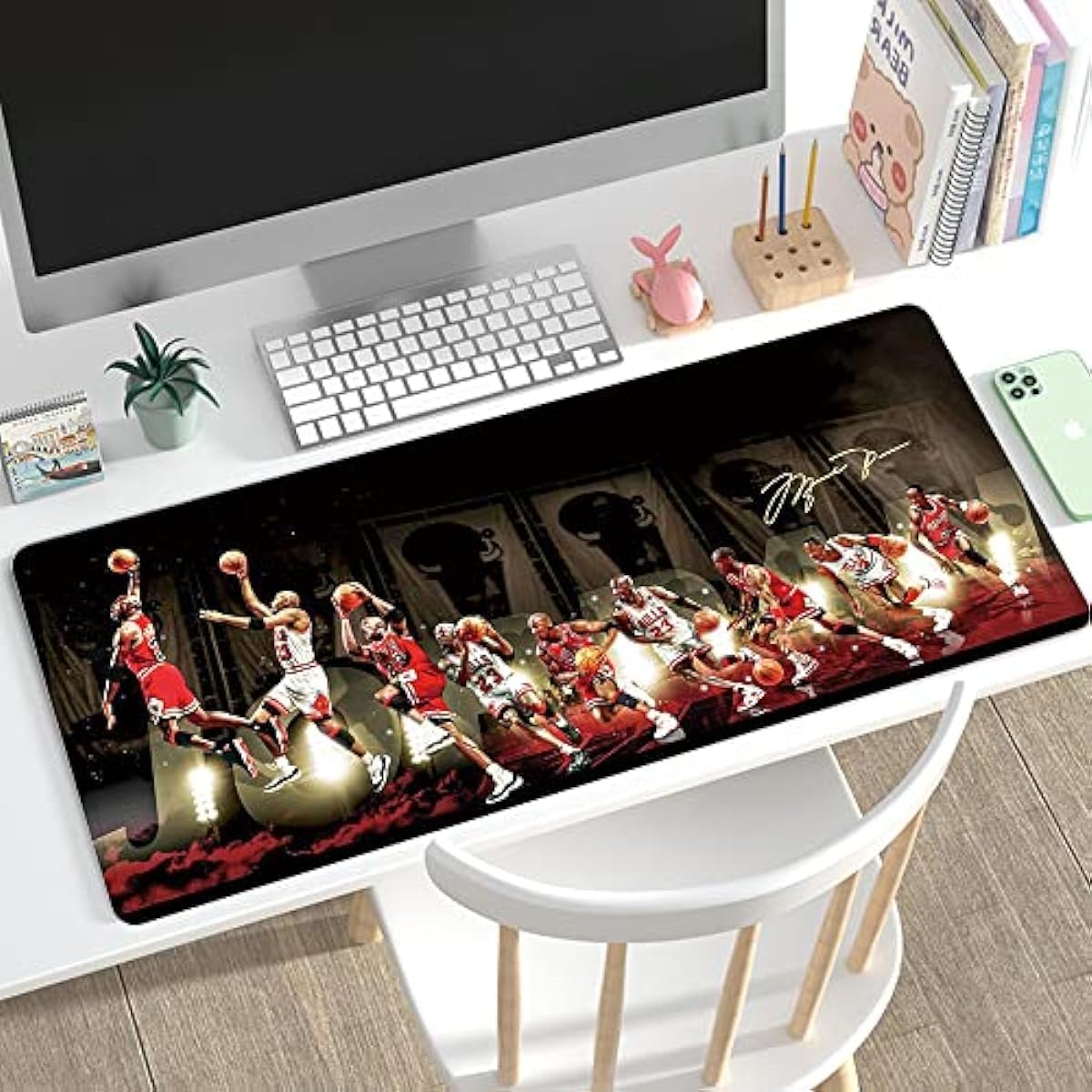 RTGGSEL 31.5x11.8 Inch Non-Slip Long Extended Large Gaming Mouse Pad with Stitched Edges XL Laptops Keyboard Mouse Mat(MJ)