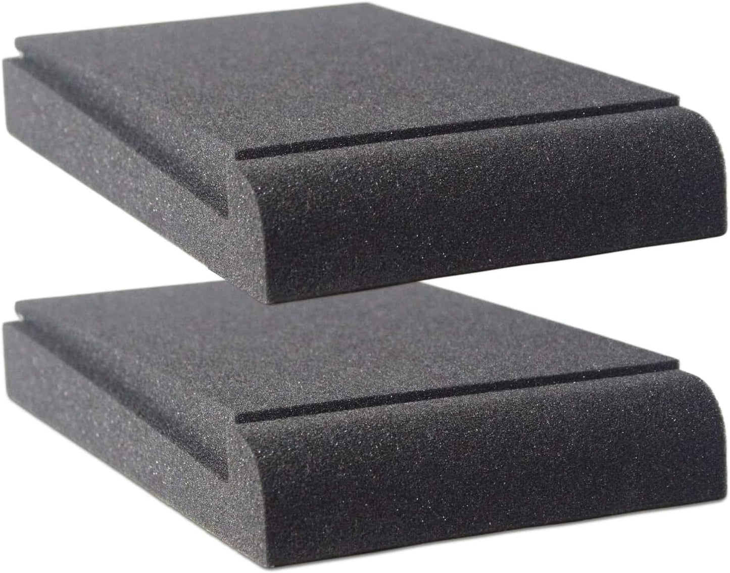 Studio Monitor Isolation Pads, Made of High Density Acoustic Foam, 2 Packs Sound Dampening Speaker Riser Foam to Prevent Vibrations