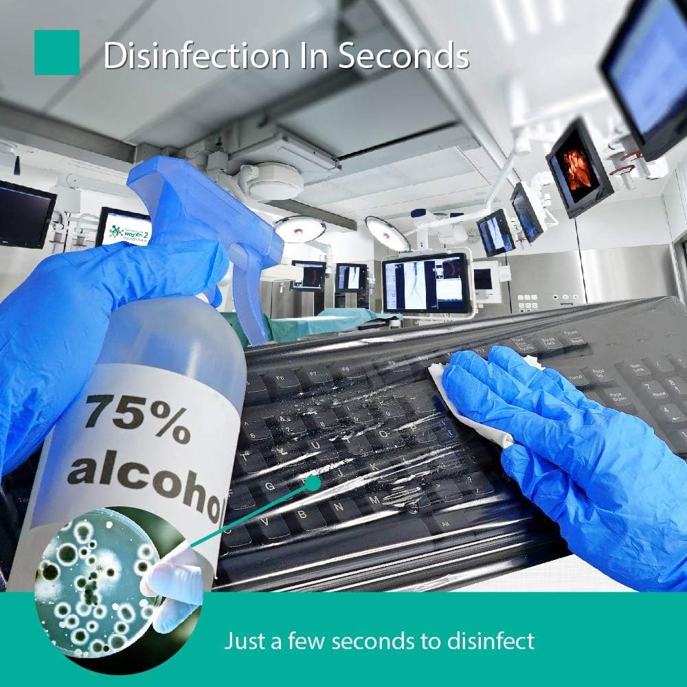 Universal Keyboard Cap [20-Pack] – Universal Fit Desktop Keyboard Cover with Numeric Keypad – Ideal for Hospital & Dental Use – Bulk Value Set – by Green Onions Supply