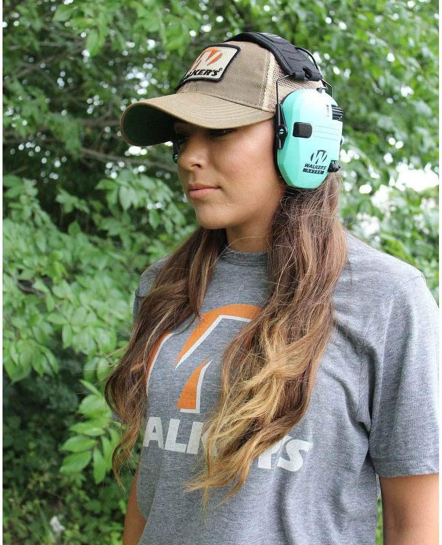 Walker's Razor Slim Ultra Low Profile Compact Design Adjustable Range Shooting Hunting Hearing Protection Electronic Earmuffs