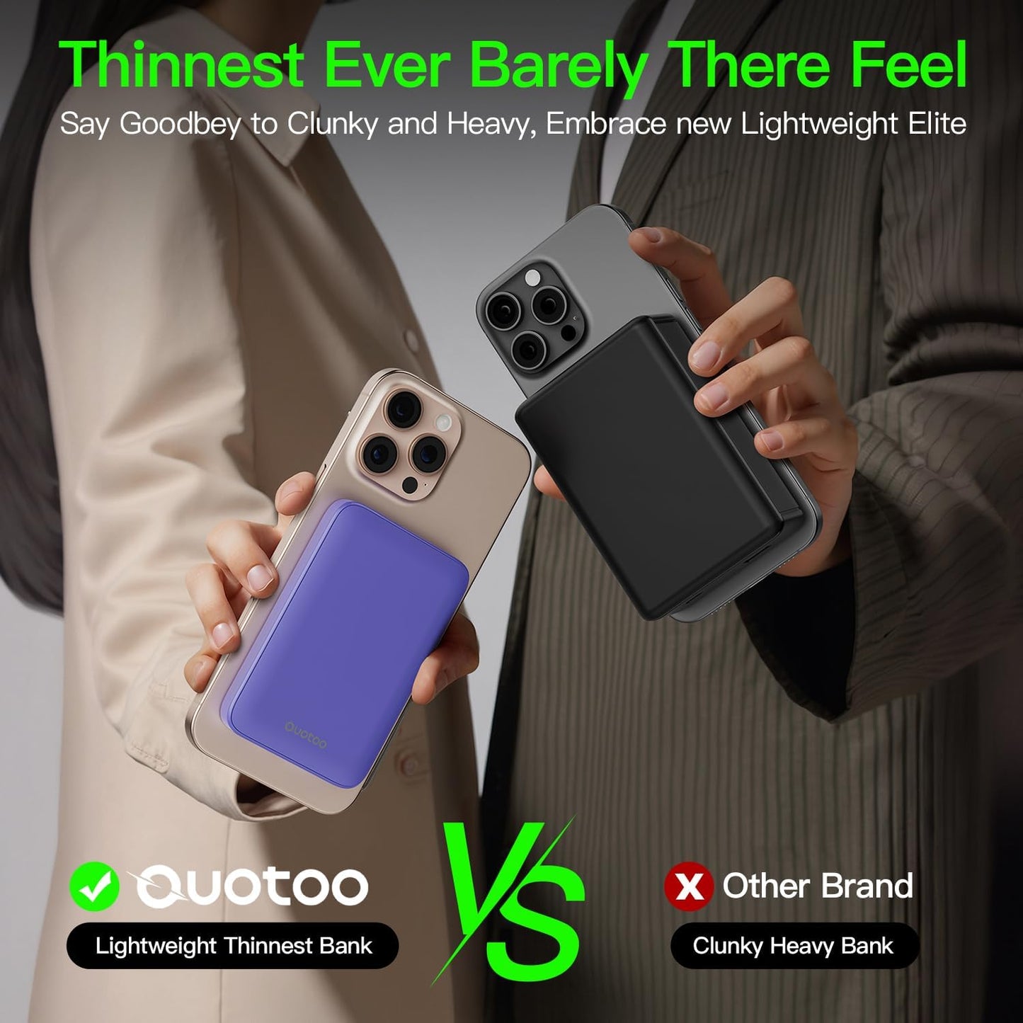 2025 Magnetic 15W Power Bank for iPhone,5000mAh Magsafe Battery Pack with 20w Fast Charging,Slim Magsafe Power Bank in&Out,with LED Display,Wireless Portable Charger for iPhone 16/15/14/13/12 Series