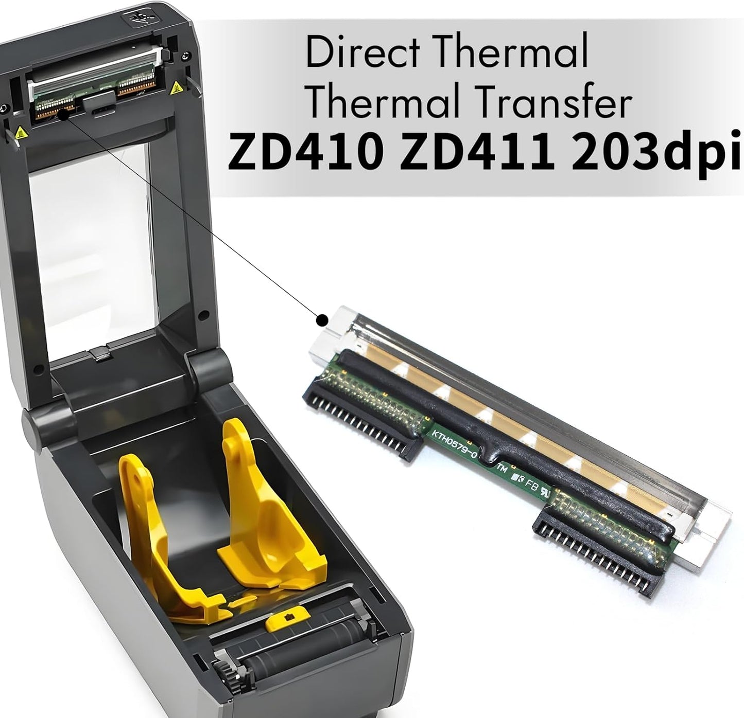 P1079903-010 New Printhead for Zebra ZD410 ZD411 ZD411d ZD411t Thermal Mobile Printer 203dpi Genuine